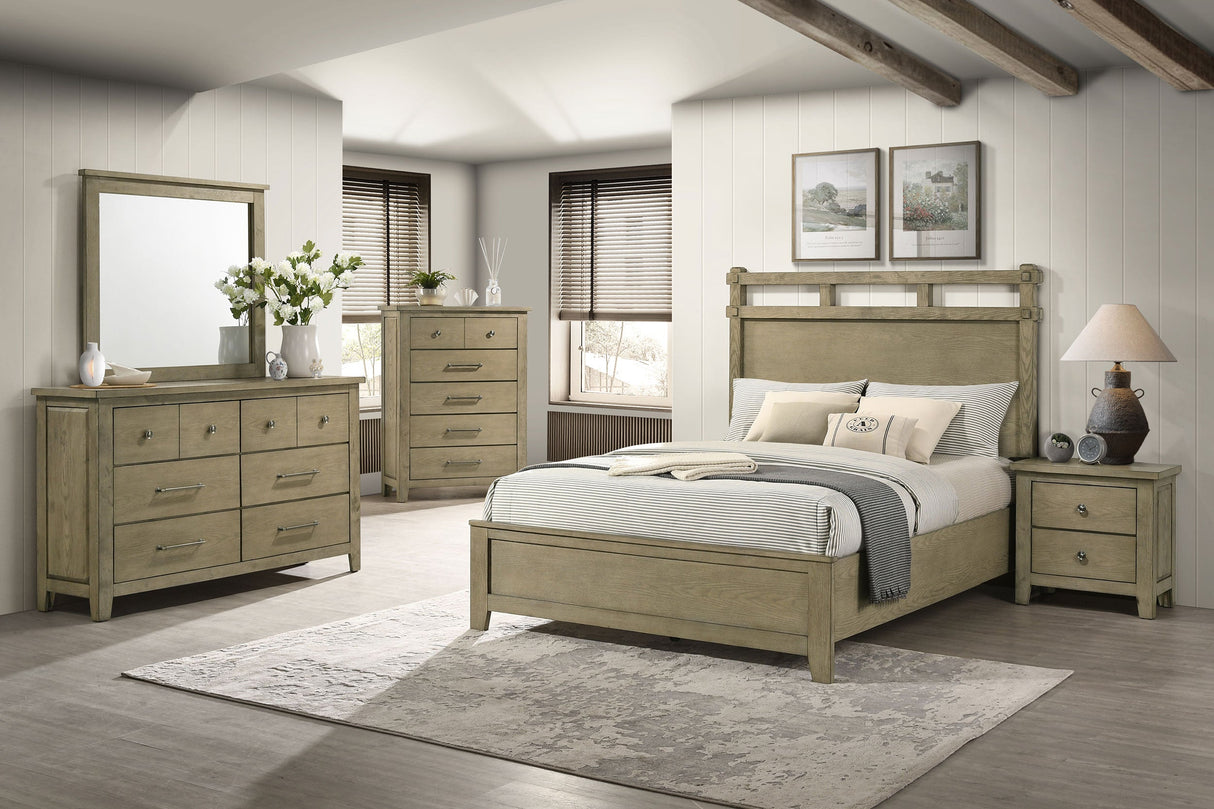 Hazlewood Vineyard Oak Dresser Mirror by Coaster at Eve Furniture