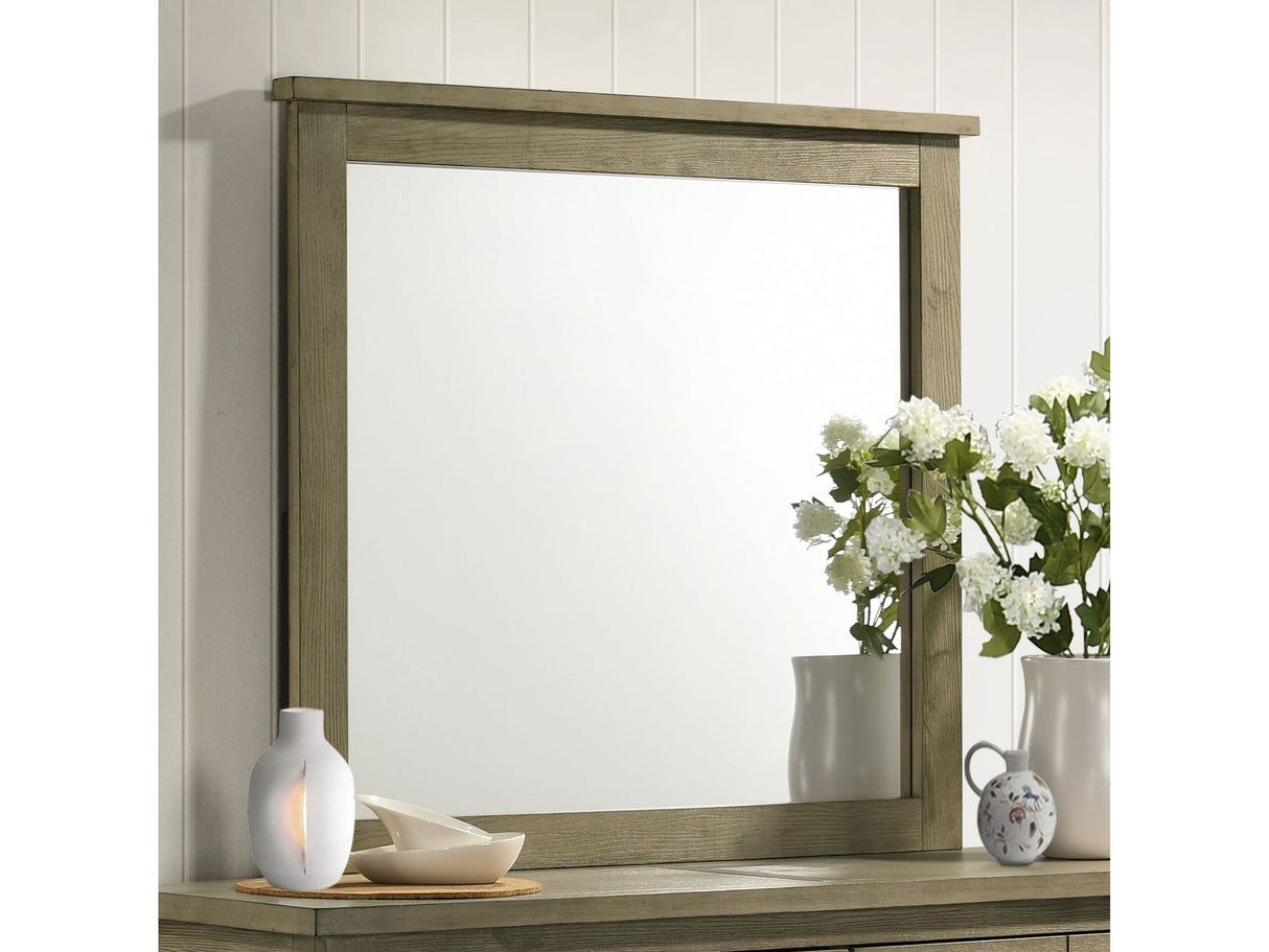 Hazlewood Vineyard Oak Dresser Mirror by Coaster at Eve Furniture