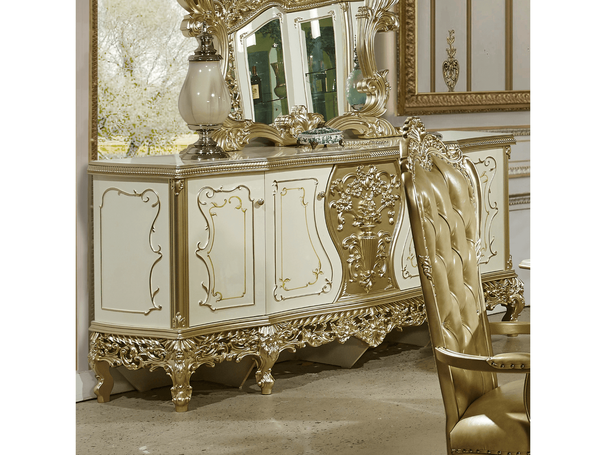 HD-1812 Gold Dresser/Buffet by Homey Design at Eve Furniture