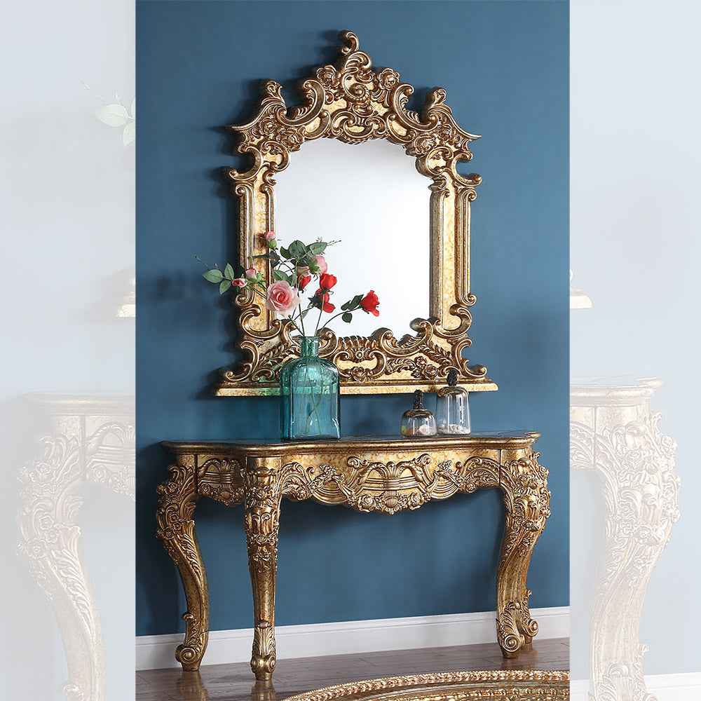 HD-328G Metallic Gold Console Table by Homey Design at Eve Furniture