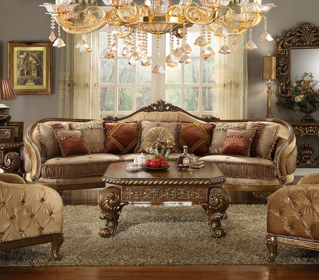 HD-458 Living Room Set (Sectional & 2 Chairs)