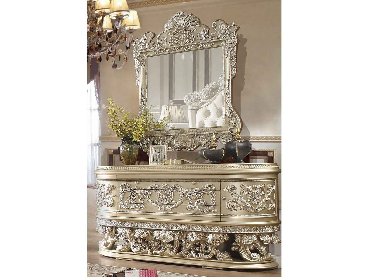 HD-8022 Champagne Dresser by Homey Design at Eve Furniture