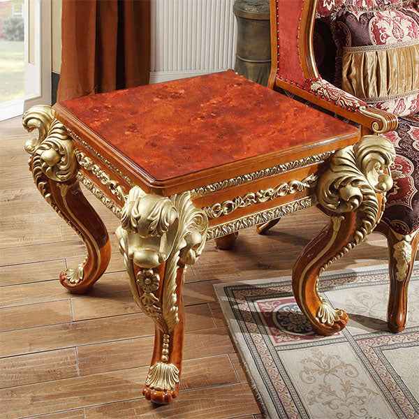HD-8024 Cedar Red 3-Piece Coffee Table Set by Homey Design at Eve Furniture