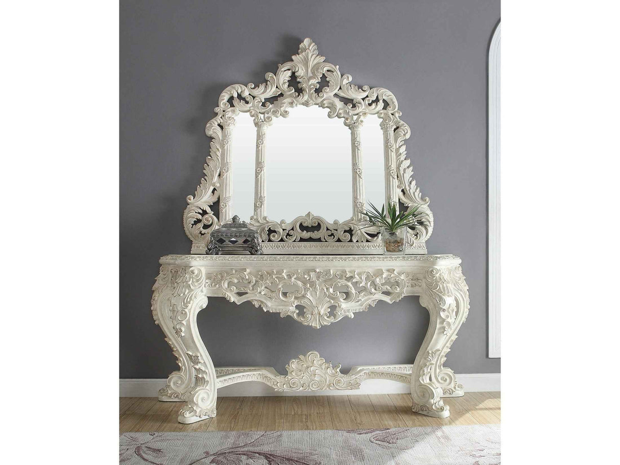 HD-8030 Ivory Console Table by Homey Design at Eve Furniture
