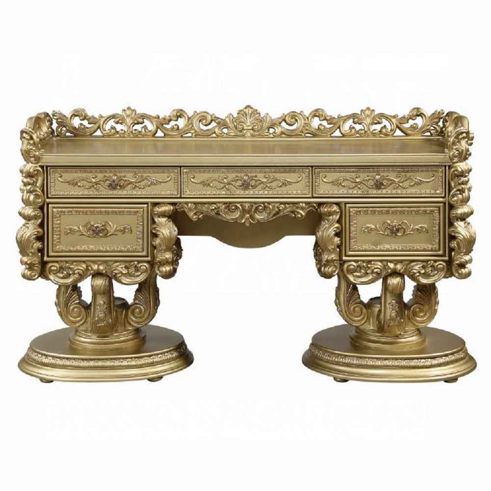 HD-8086 Bright Gold Dresser by Homey Design at Eve Furniture