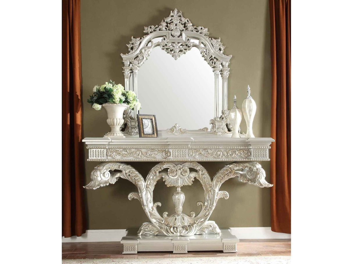 HD-8088 Silver Console Table by Homey Design at Eve Furniture