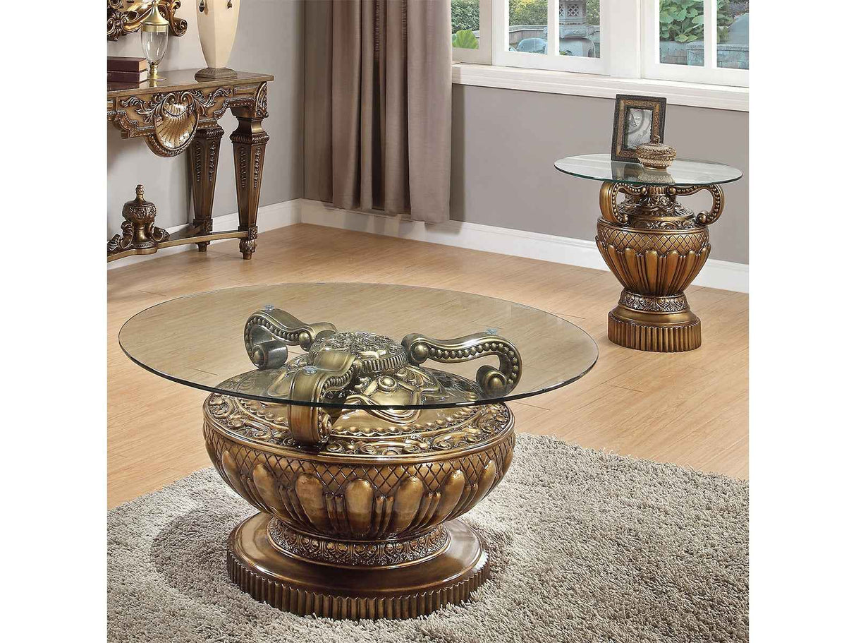 HD-8908B Bronze 3-Piece Coffee Table Set by Homey Design at Eve Furniture