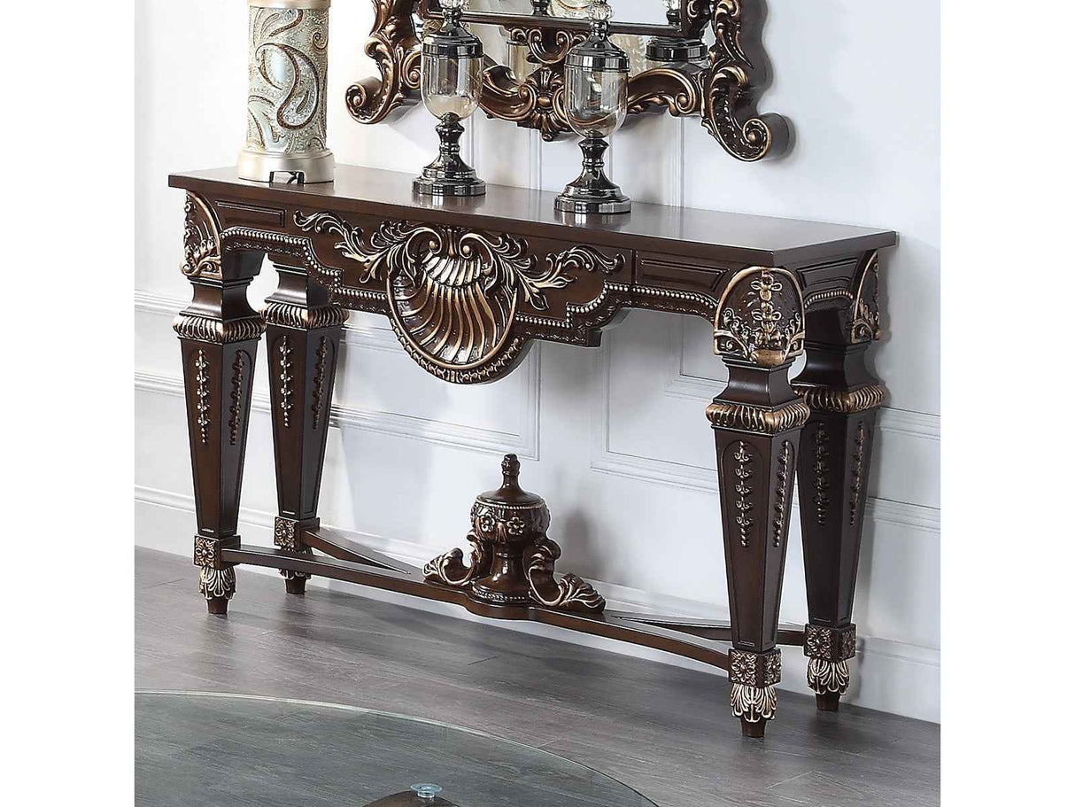 HD-8908C Cherry Console Table by Homey Design at Eve Furniture
