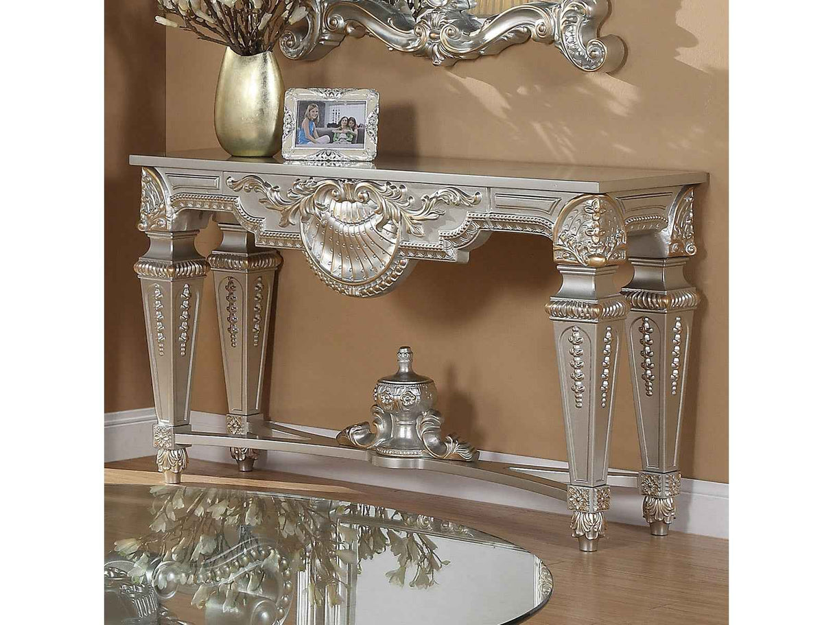 HD-8908S Silver Console Table by Homey Design at Eve Furniture