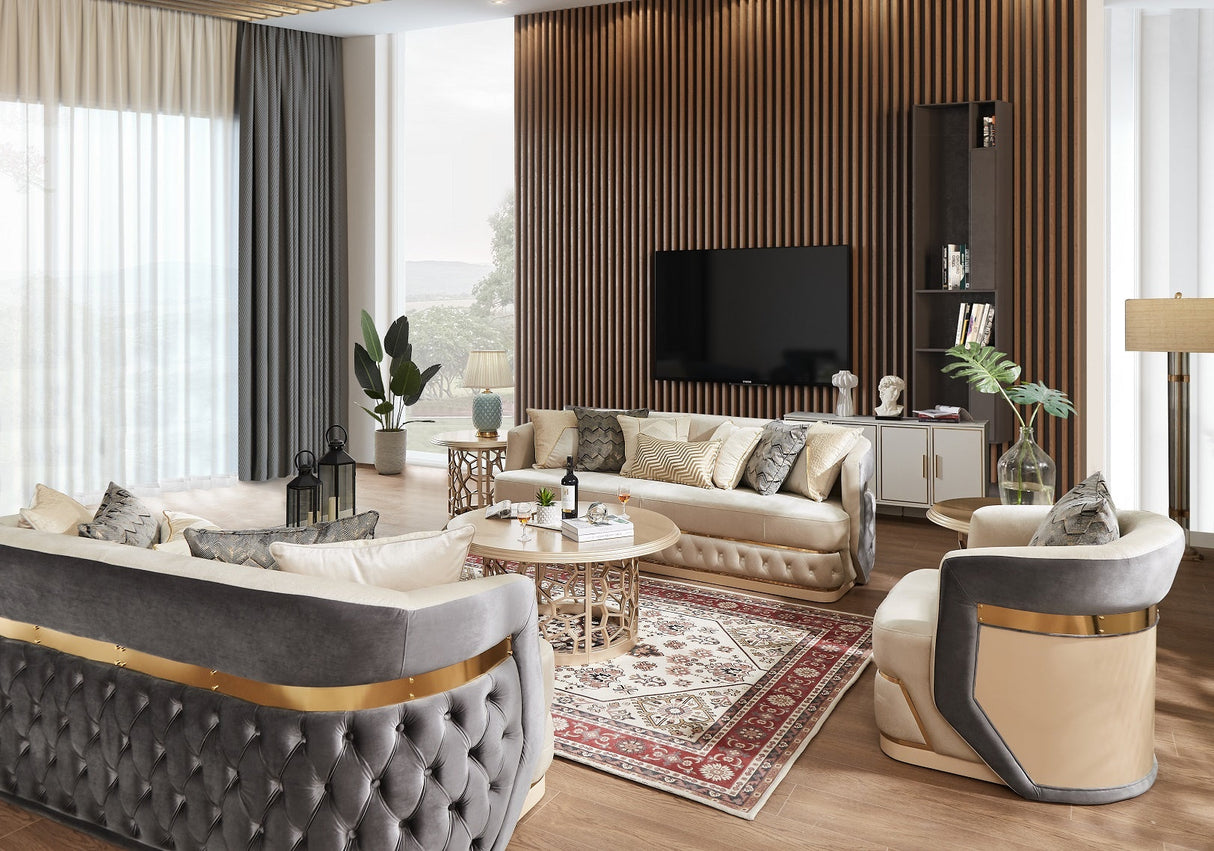 HD-9008 3-Piece Living Room Set