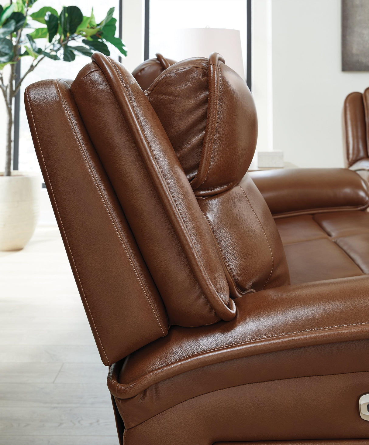 Healy Pier Chocolate Power Reclining Sofa by Ashley at Eve Furniture