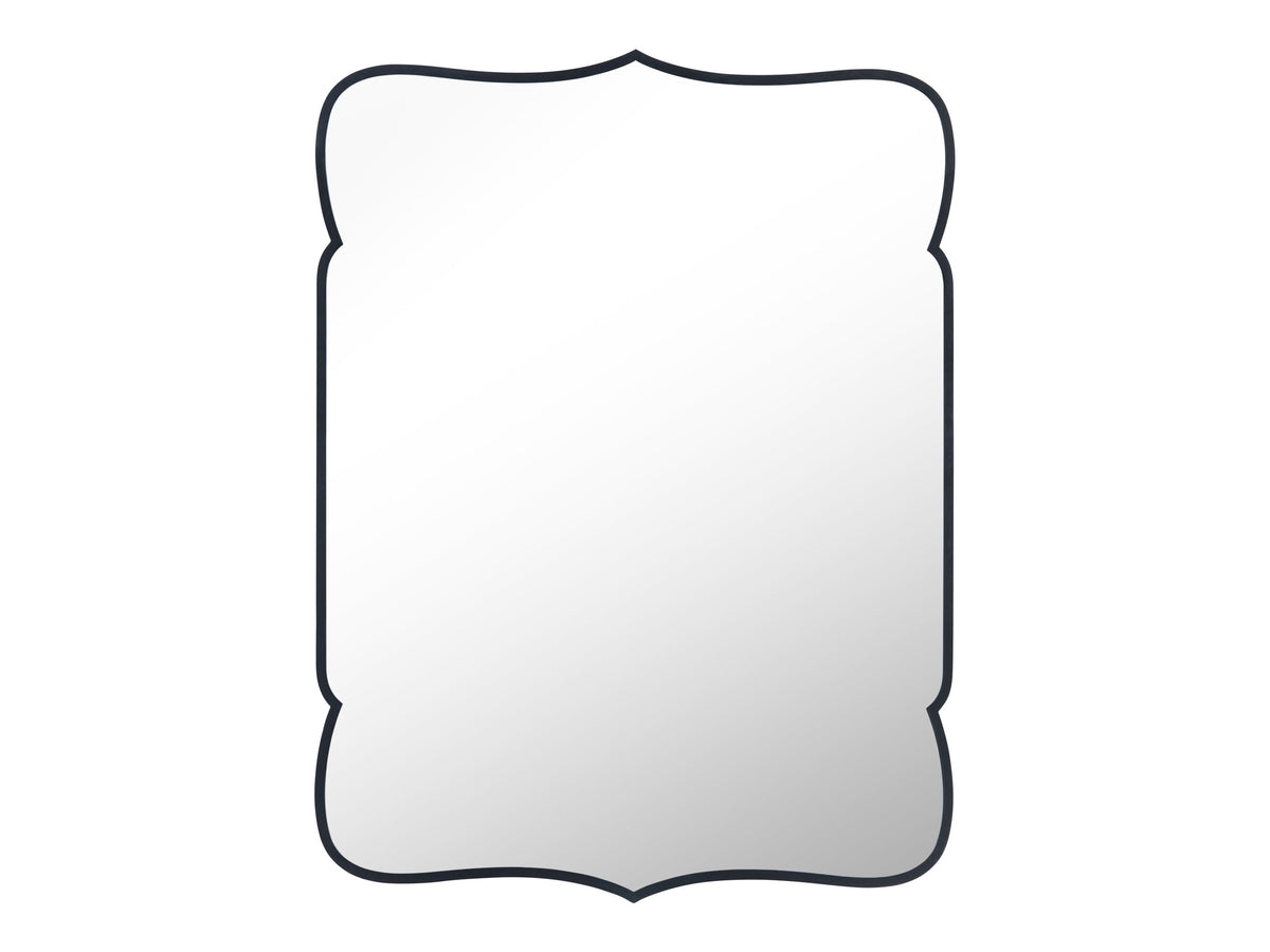 Hearst Black Wall Mirror by Crestview at Eve Furniture