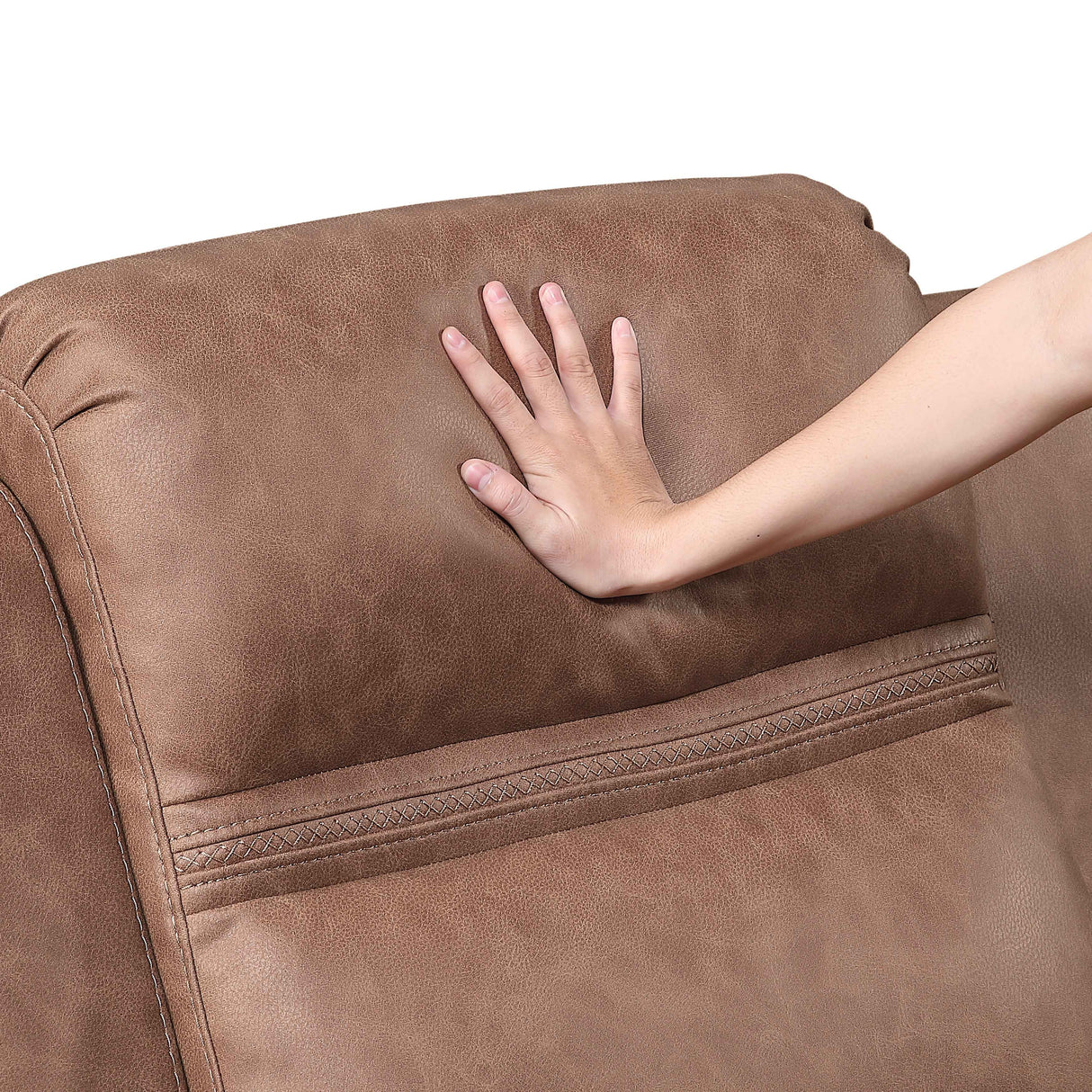Hearth Brown Double Reclining Sofa by Homelegance at Eve Furniture