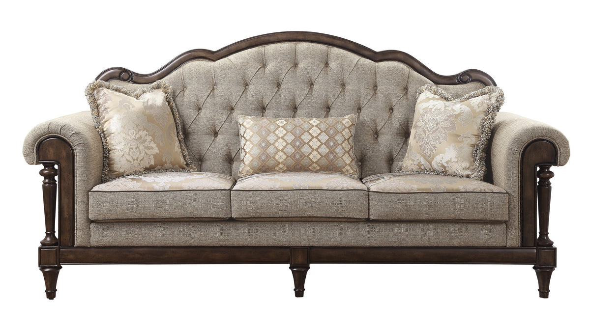 Heath Court Brown 2-Piece Living Room Set by Homelegance at Eve Furniture