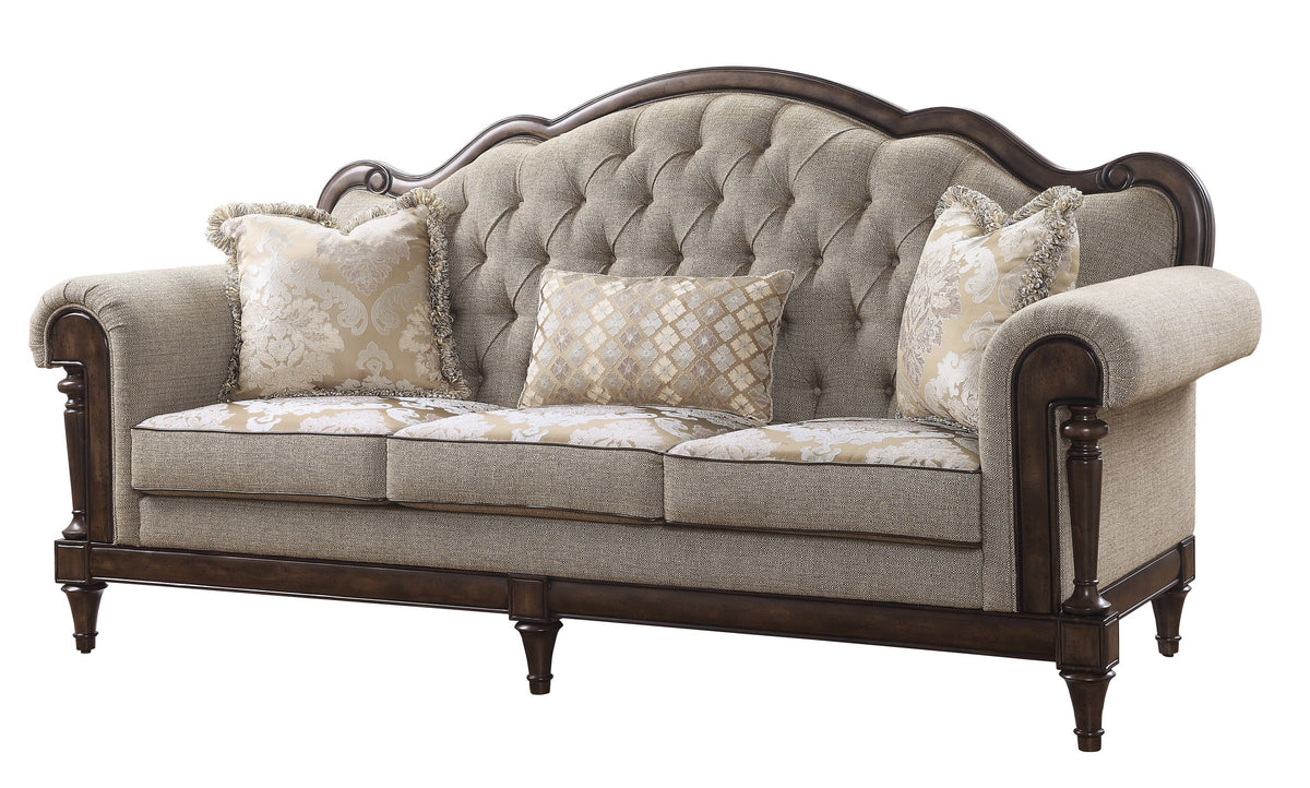 Heath Court Brown 2-Piece Living Room Set by Homelegance at Eve Furniture