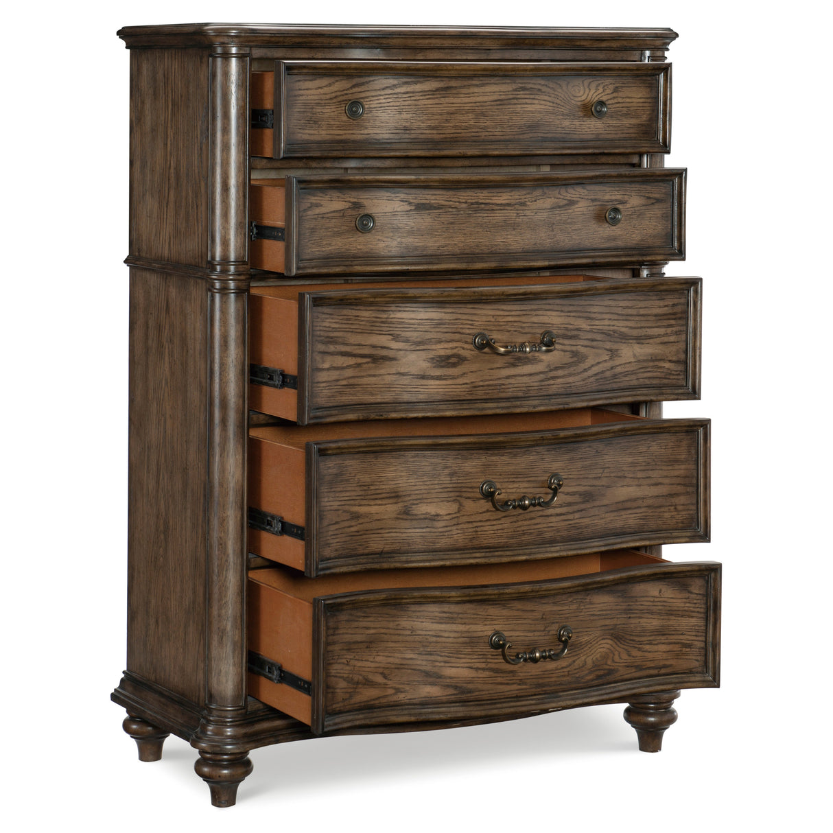 Heath Court Brown Oak Panel Bedroom Set by Homelegance at Eve Furniture