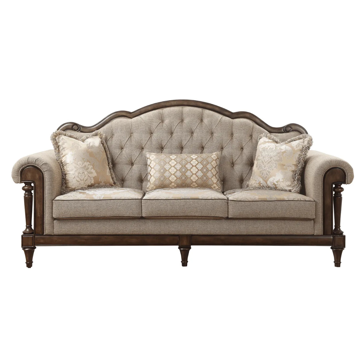 Heath Court Brown Oak Sofa by Homelegance at Eve Furniture