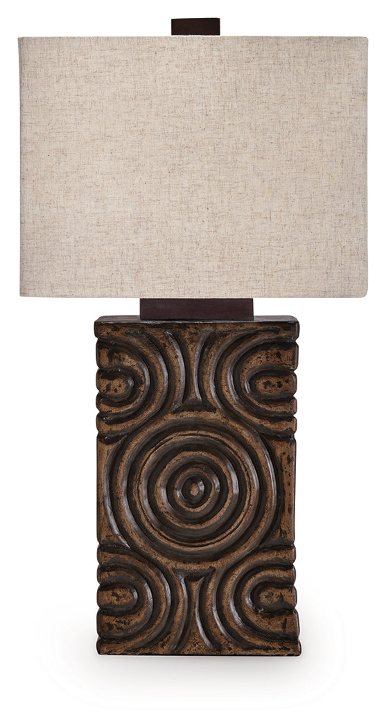 Heathbury Antique Brown Table Lamp by ASHLEY FURNITURE at Eve Furniture