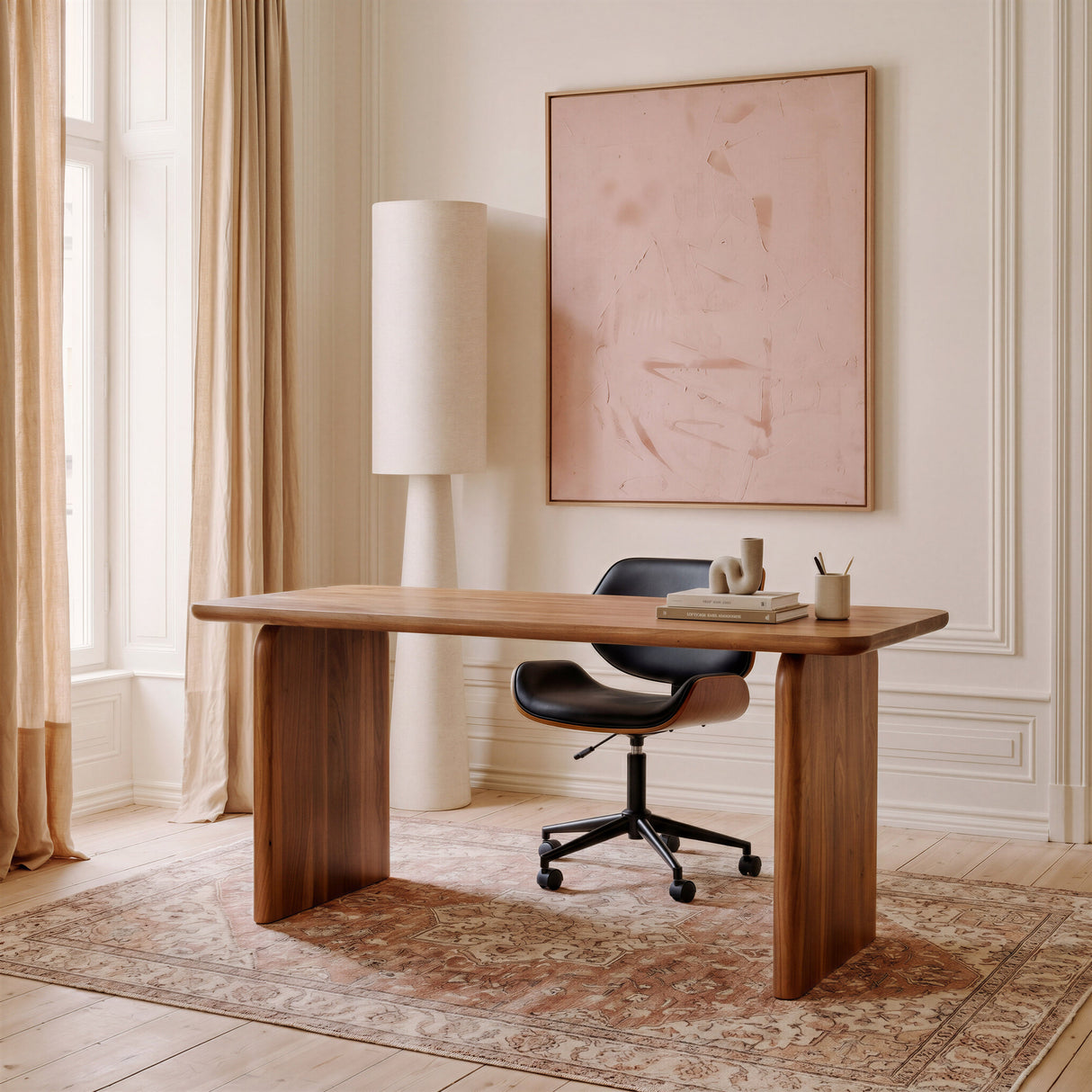 Heaven Beige Floor Lamp by Zuomod at Eve Furniture