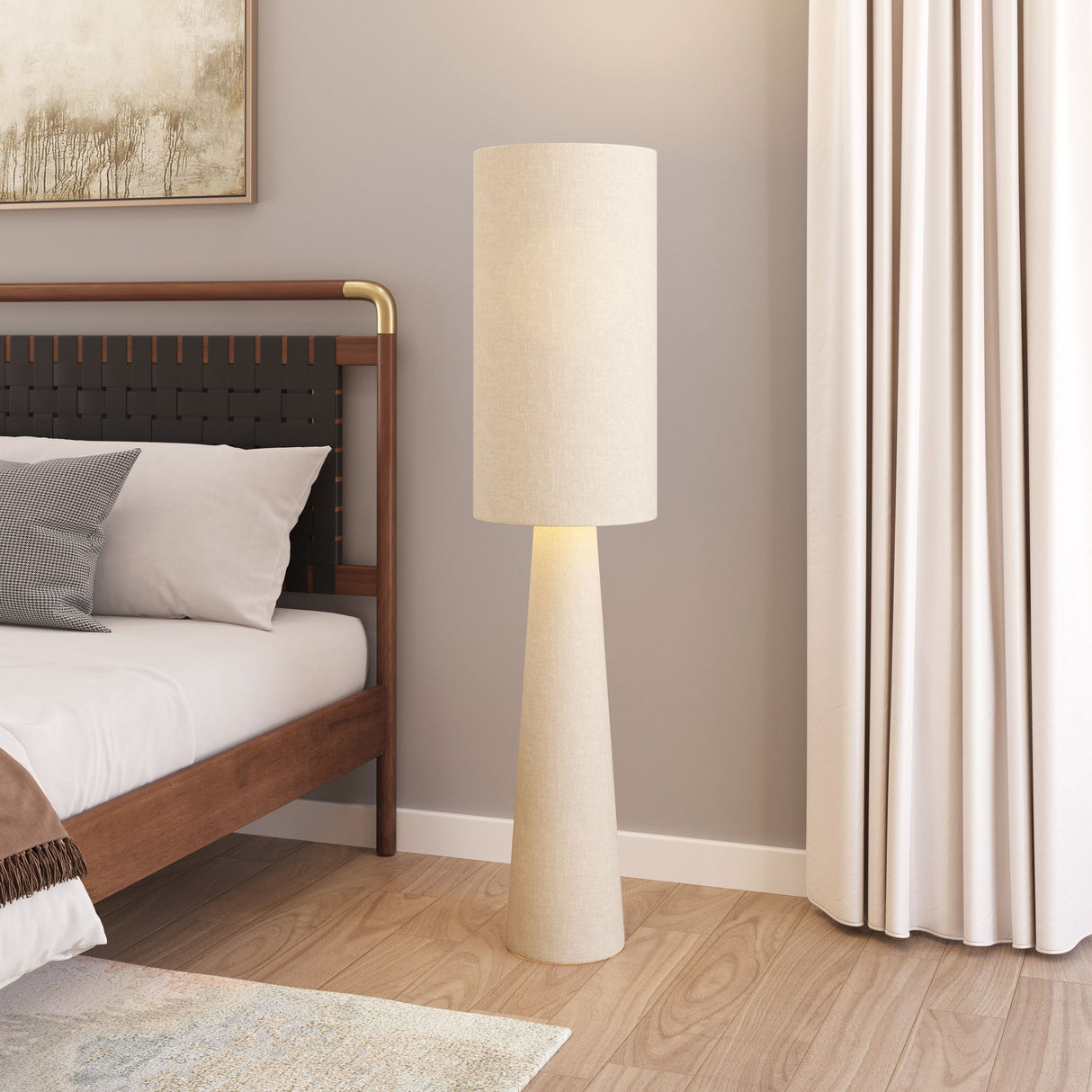 Heaven Beige Floor Lamp by Zuomod at Eve Furniture