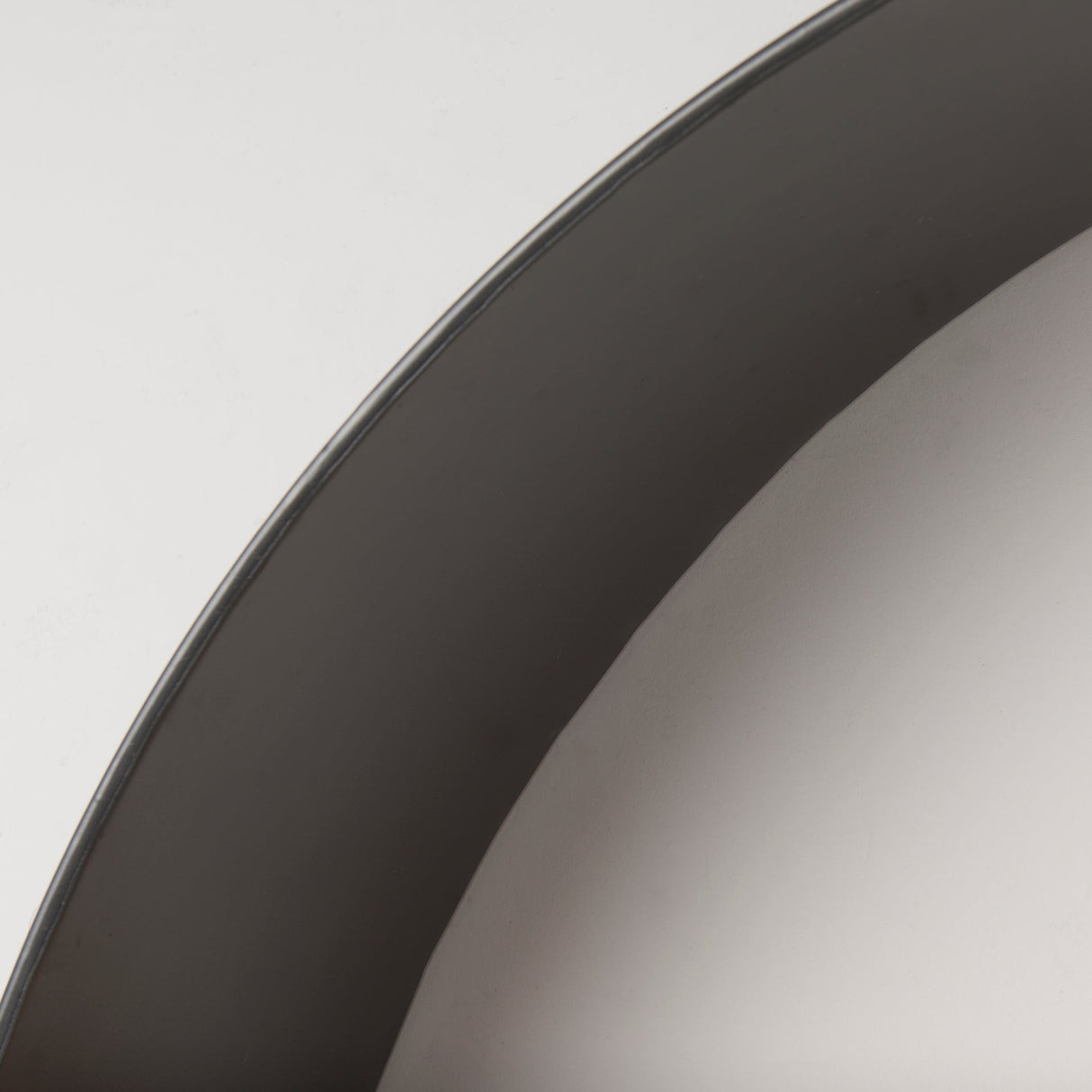 Hector Brown Wood W/ Black Metal Round Wall Shelf by Mercana at Eve Furniture