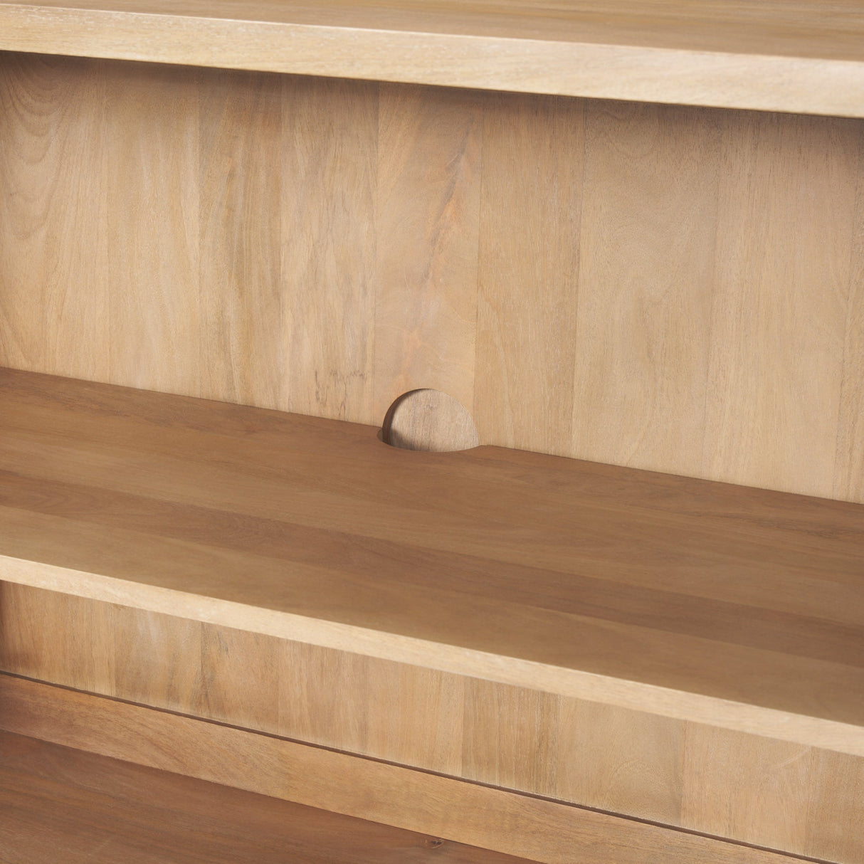 Heera Light Brown Diamond w/ Shelf Motif Sideboard by Mercana at Eve Furniture