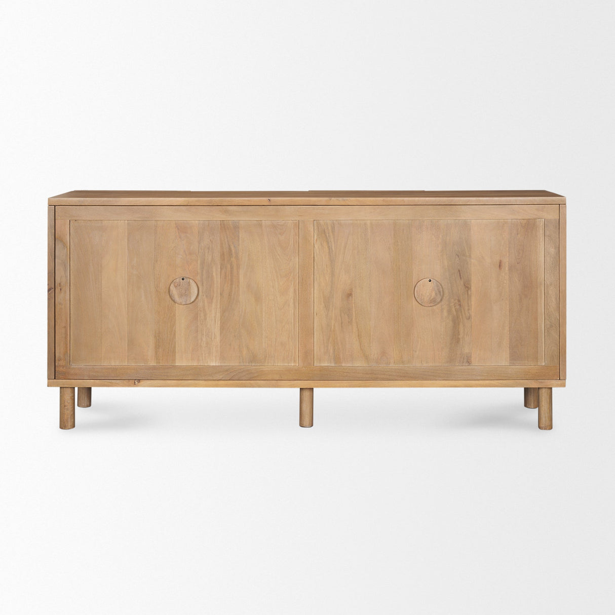 Heera Light Brown Diamond w/ Shelf Motif Sideboard by Mercana at Eve Furniture