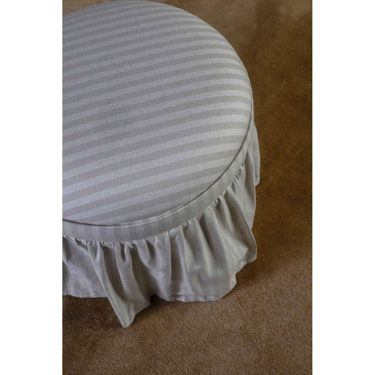 Heidi Beige Stripe Storage Ottoman by Moe's Home at Eve Furniture