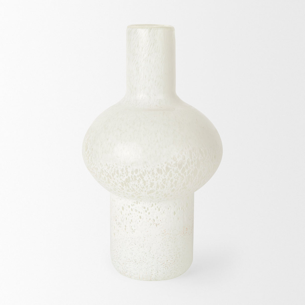 Heket Tall White Glass Vase by Mercana at Eve Furniture