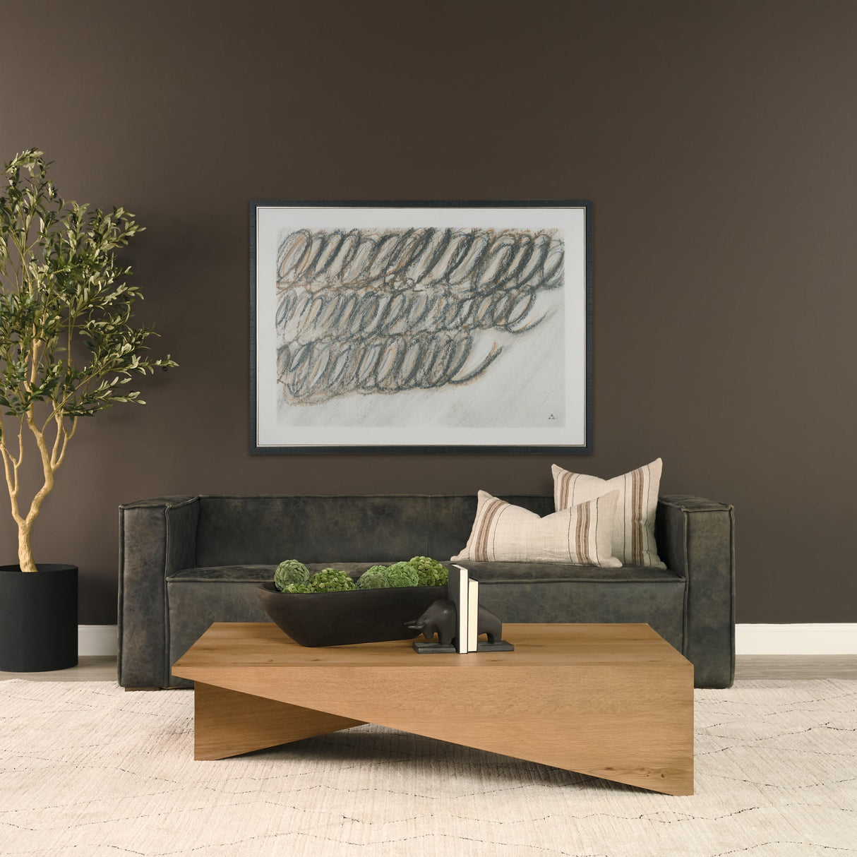 Helical by Mercana Studio Hand-Embellished Textured Framed Canvas Artwork by Mercana at Eve Furniture