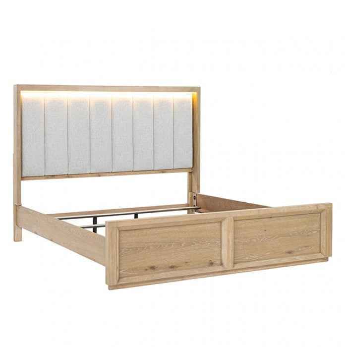 Helios Natural 5-Piece Queen Bedroom Set by Furniture of America at Eve Furniture