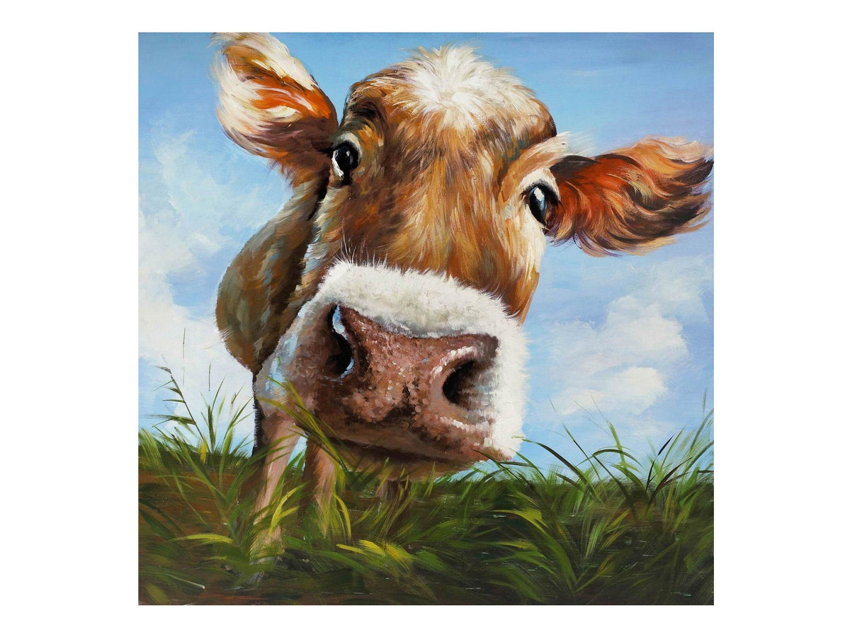 Hello Brown/Blue/Green Canvas by Crestview at Eve Furniture
