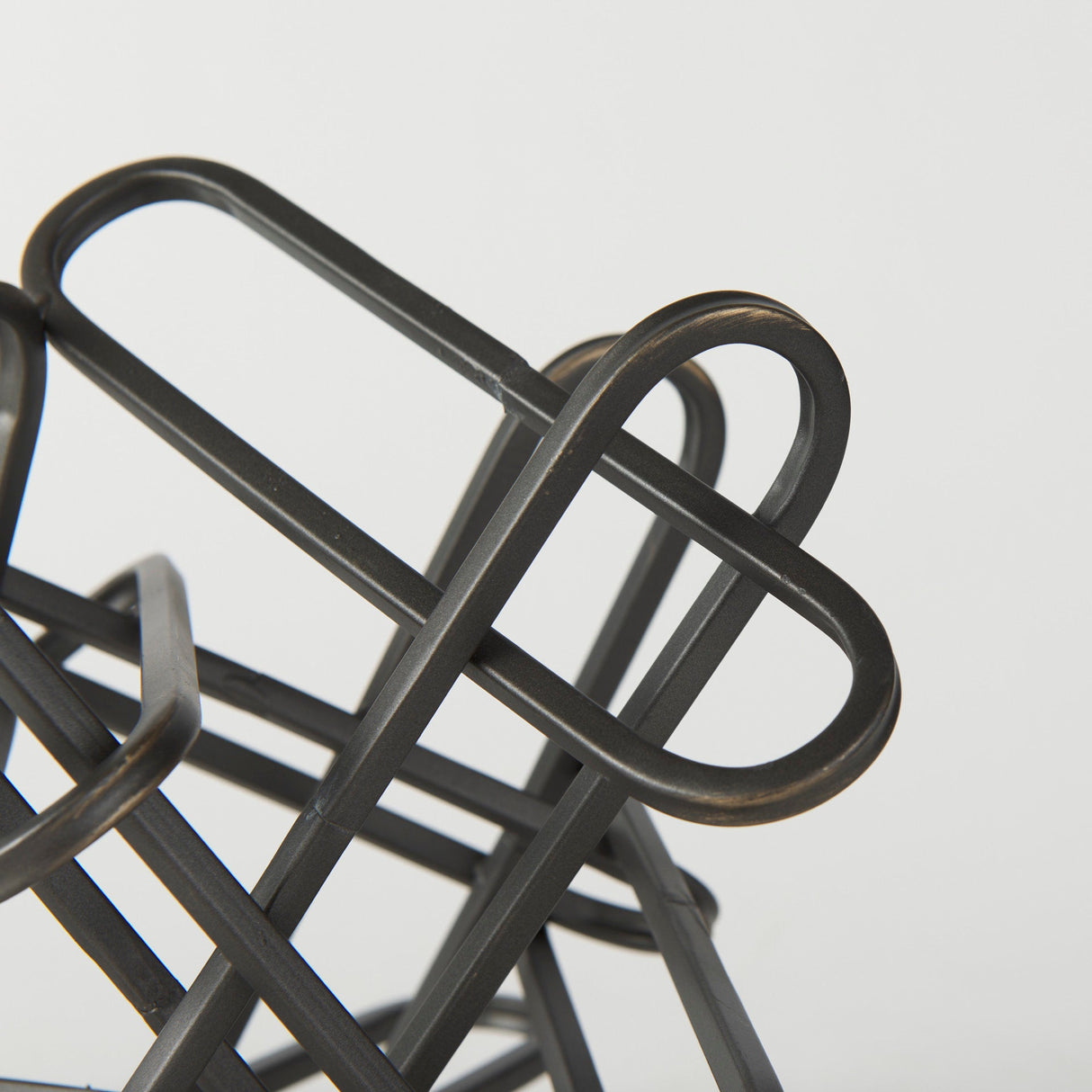 Henderson 10.4L x 8.3W x 7.7H Black Metal Paperclip Decorative Object by Mercana at Eve Furniture