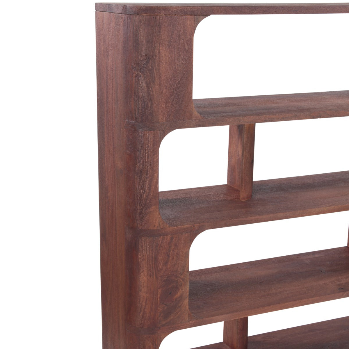 Henderson 67" Wide Bookshelf in Pecan Brown Sandblasted by Home Trends & Design at Eve Furniture