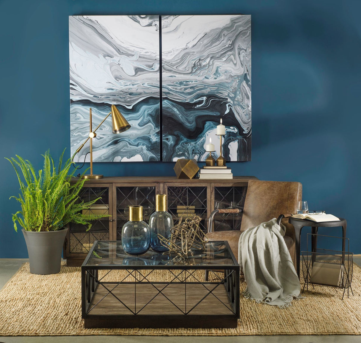 Henderson II Gold Metal Paperclip Object by Mercana at Eve Furniture