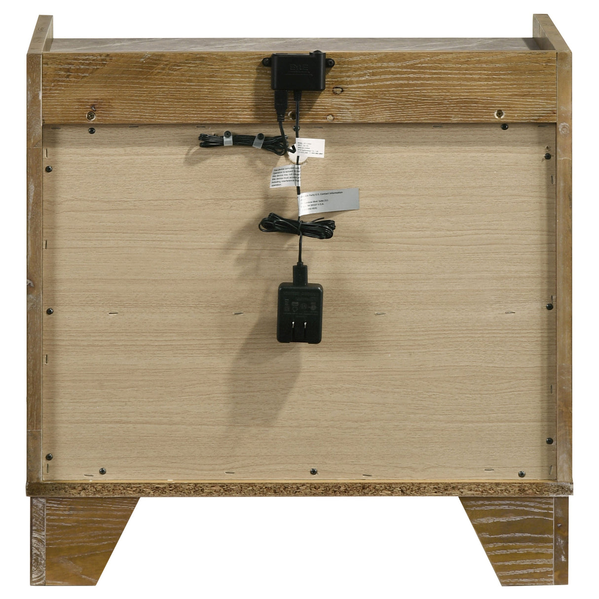 Henderson Medium Oak 1-drawer LED Nightstand Bedside Table by Coaster at Eve Furniture