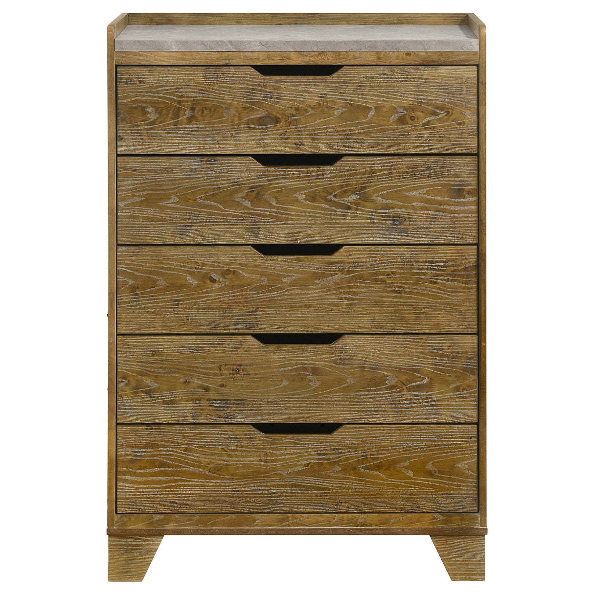 Henderson Medium Oak 5-drawer Bedroom Chest of Drawers by Coaster at Eve Furniture