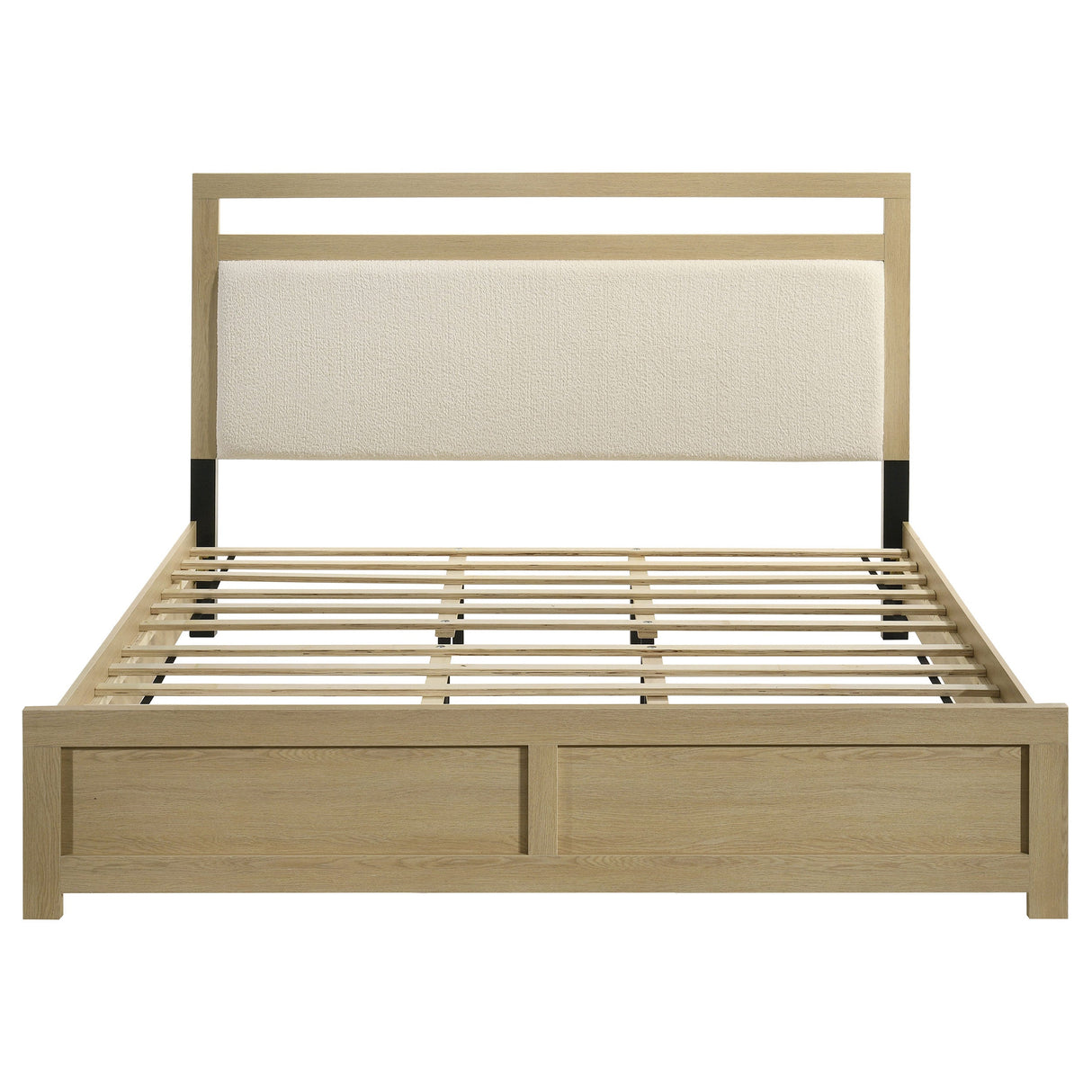 Hendricks Light Oak California King Panel Headboard Platform Bed by Coaster at Eve Furniture