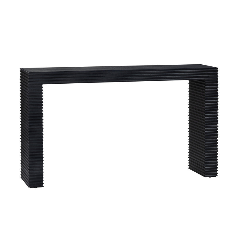 Hendrix Black Console Table by Crestview at Eve Furniture
