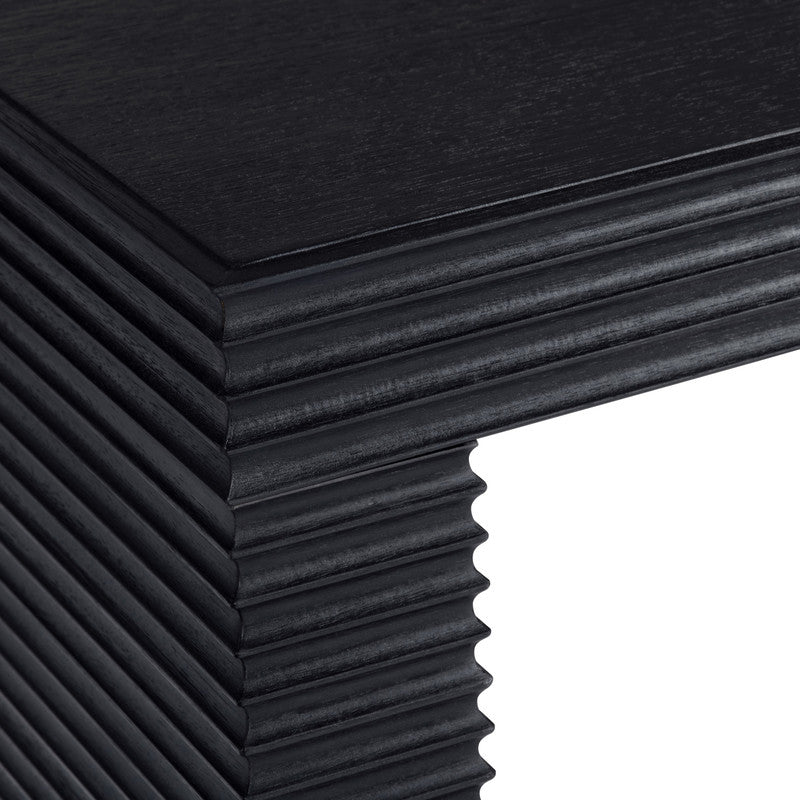 Hendrix Black Console Table by Crestview at Eve Furniture