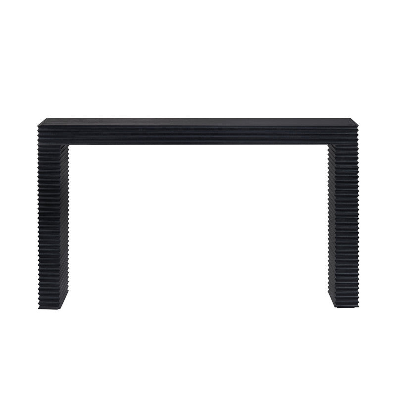 Hendrix Black Console Table by Crestview at Eve Furniture