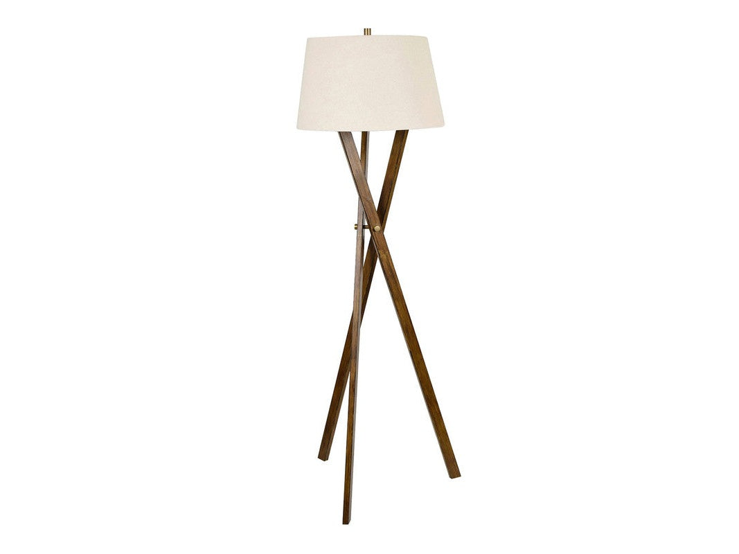 Hendrix Brass Floor Lamp by Crestview at Eve Furniture