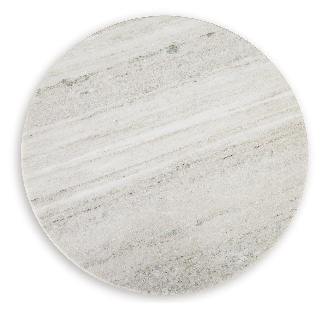 Henfield Beige/Brown Accent Table by Ashley at Eve Furniture