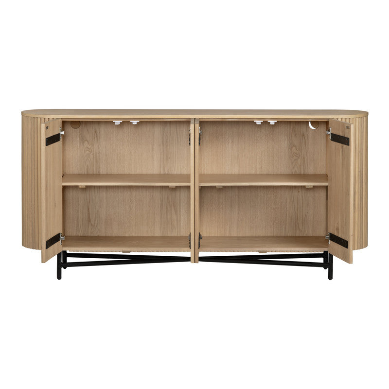 Henley Brown/Black Sideboard by Crestview at Eve Furniture