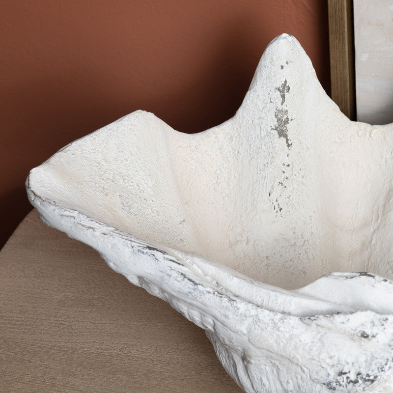 Henley White Resin Shell Sculpture by Crestview at Eve Furniture