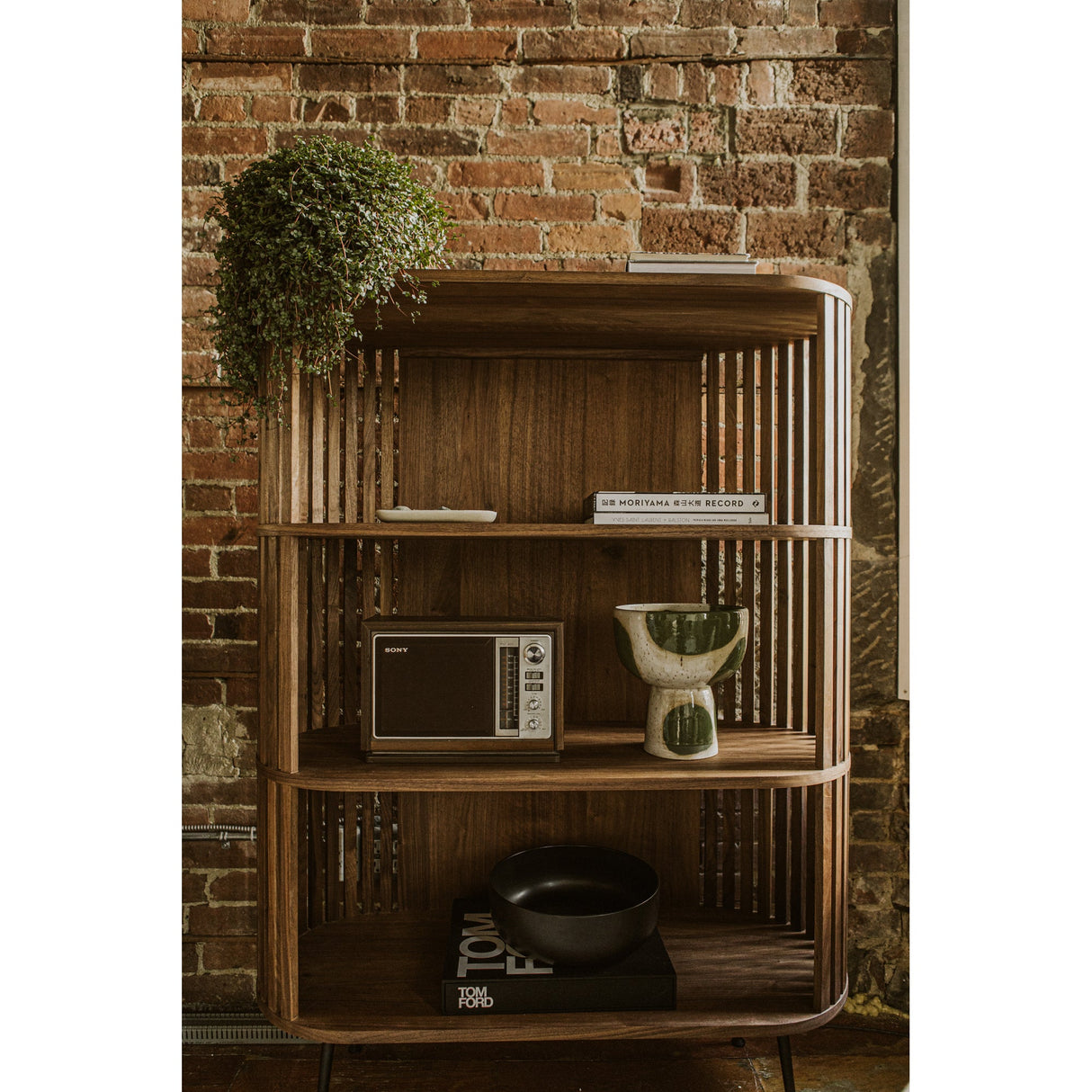 Henrich Light Brown Bookshelf by Moe's Home at Eve Furniture