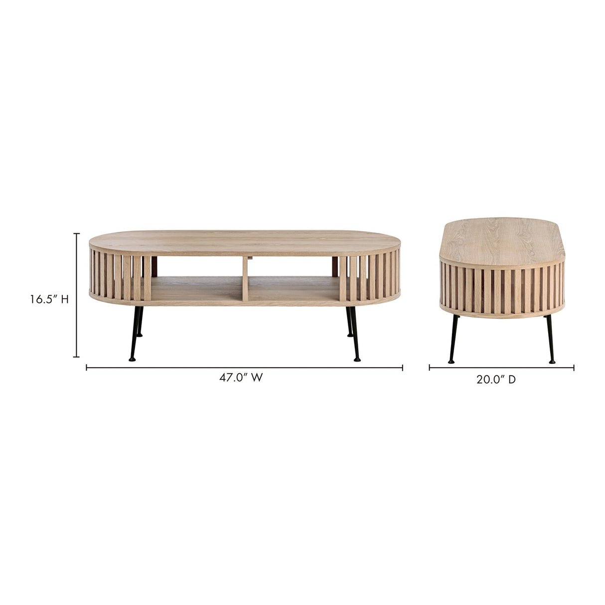Henrich Natural Coffee Table by MOES at Eve Furniture