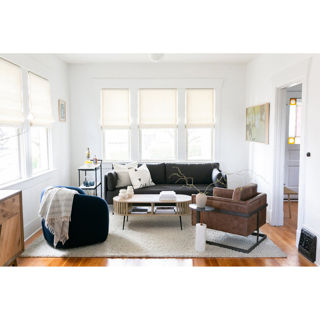 Henrich Natural Coffee Table by Moe's Home at Eve Furniture