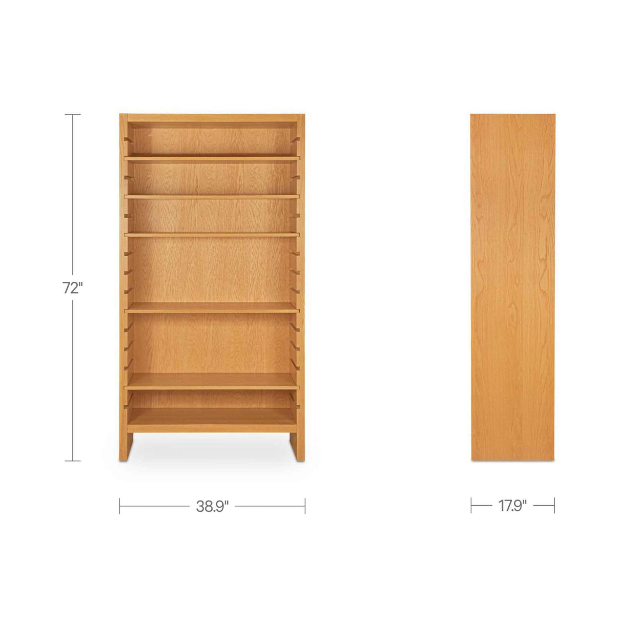 Henrik Natural Bookcase by Moe's Home at Eve Furniture