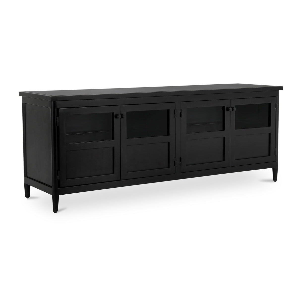 Henry Black Metal Media Unit by Moe's Home at Eve Furniture